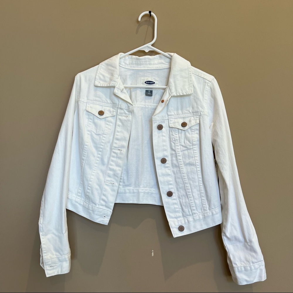 Old Navy White Denim Jacket